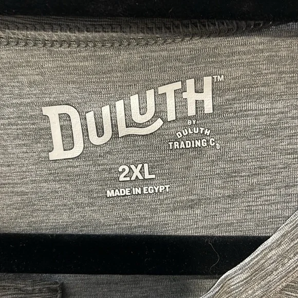 Duluth Trading Co Men's Gray Henley Shirt - Picture 2 of 4